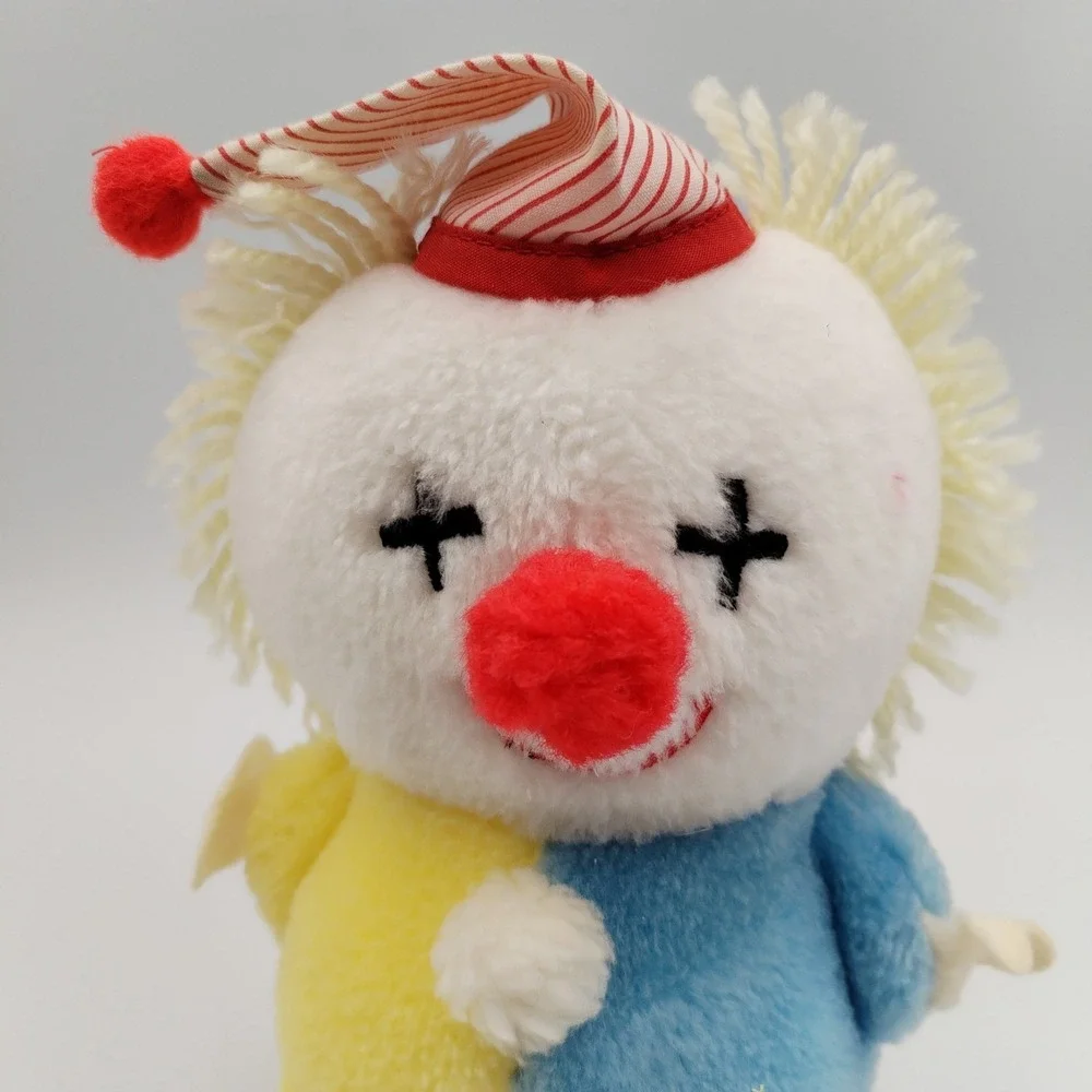 Vintage‎ Eden Plush Clown Rattle Stuffed Animal 7.5